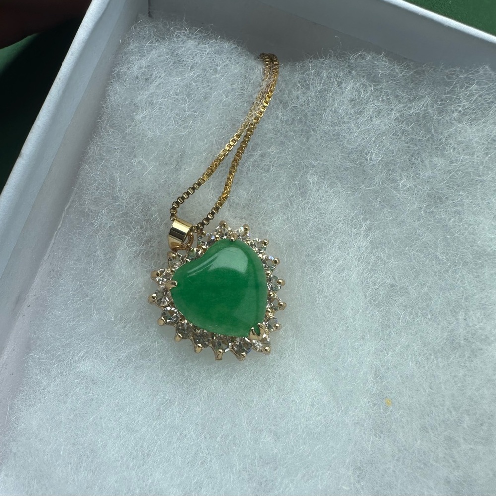 Jade Heart Necklace.